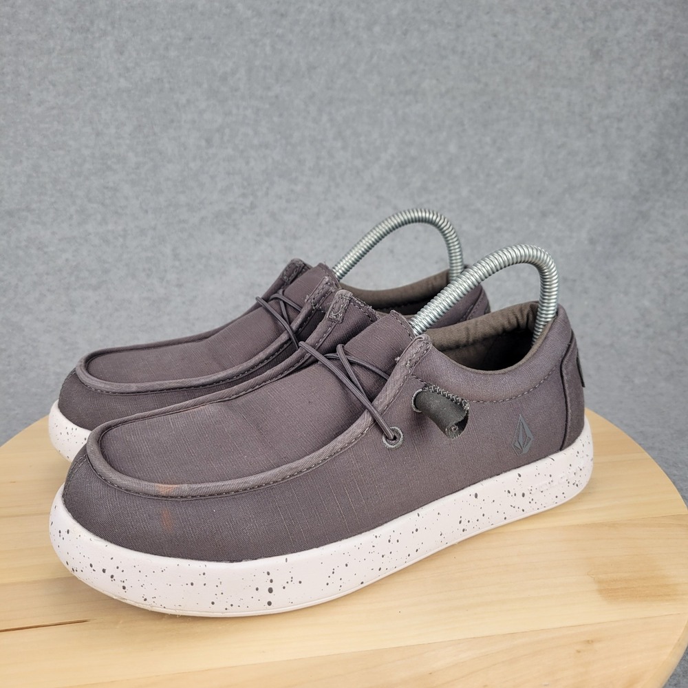 Volcom Workwear Chill Slip On Shoes Womens 8W Grey Safety Toe EH SR